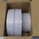 KIRE 100PCS Disposable Plates - White with Gold Rim for Christmas Party/Wedding - Includes 50Pieces 10.25inch Dinner and 50Pieces 7.5inch Dessert/Salad Plates