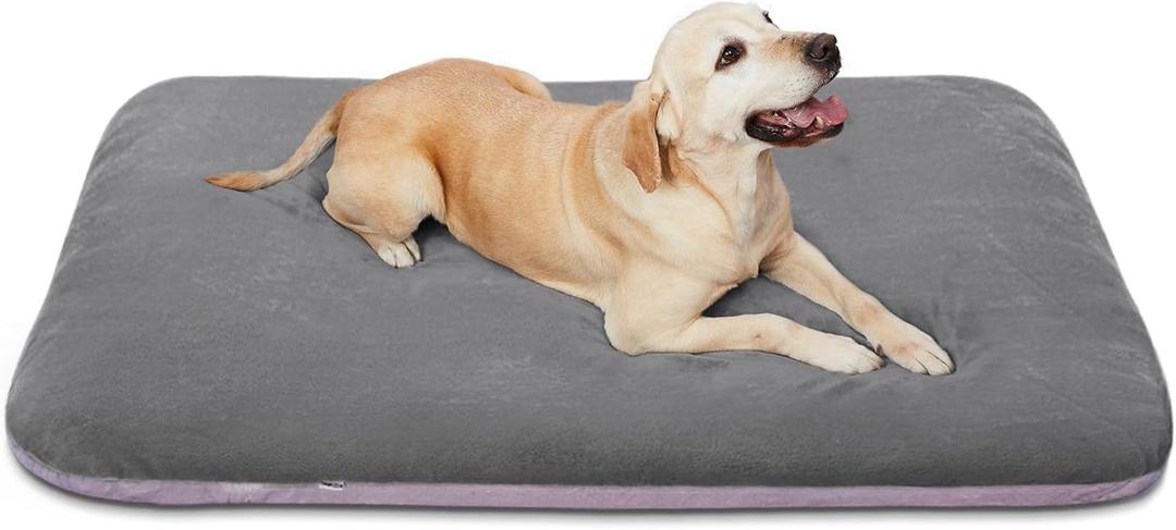 Magic Dog Super Soft Large Dog Bed, 39 Inches Orthopedic Foam Pet Beds with Anti Slip Bottom, Dog Sleeping Mattress with Removable and Washable Cover, Grey (39.0"L x 33.5"W x 4.0"Th)