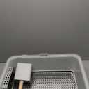 Stainless Steel Litter Box, 23.6" L x 15.7" W Drawer Type Semi-Enclosed Cat Litter Box with Sifting Pan, Scoop for Big Cat Easy Cleaning