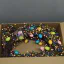 Egolot 26 Inch Spring Easter Colorful Egg Wreath for Front Door, Colorful Home Decoration Easter Eggs and Berries Wreath for Indoor and Outdoor Use