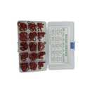 3 x Silicone O-Ring Assortment - Red Food Grade Silicone Sealing Gasket - 225 Count (5x20PCS - 6*1.9mm to 10*1.9mm; 5x15 PCS - 12*1.9mm to 20*1.9mm; 5x10 PCS - 15*2.4mm to 20*2.4mm)