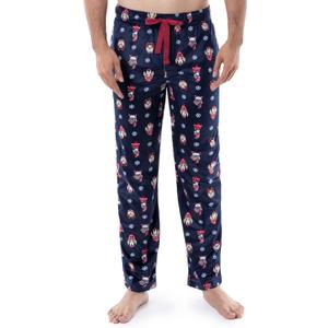 mens Lite Touch Fleece Sleep Pants (3X-Large, Navy/Dogs)
