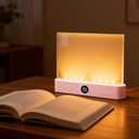 Book Lights for Reading at Night, Smart LED Reading Light, Flat Book Light, Rechargeable LED Clear Full Page Readng Lght with 2 Colors & Timer, Dimmable Panel Plate Lamp for Readers Lovers (Pink)
