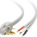 Cable Matters 10 AWG 3 Prong Dryer Cord - 10ft, 30A / 7500W Rated, NEMA 10-30P to 3-Wire Appliance Cord, Dryer Plug 3 Prong, Gray