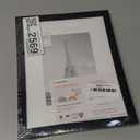 Upsimples 8x10 Picture Frame, Display Pictures 5x7 with Mat or 8x10 Without Mat, Wall Hanging Photo Frame, Black, 1 Pack