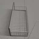 Magnetic Basket Fridge Large Magnetic Pen Holder Whiteboard Metal Wire Basket Storage Item Organizer (Black-High)