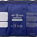 Gel Soft Flexible Ice Pack for Injuries - 2 Pack (Large: 10.5"x14.5") Reusable Hot & Cold Compress for Pain Relief, Freezer Cold Pack for Hip, Shoulder, Knee - Cooling Gel Pad for Swelling, Bruises
