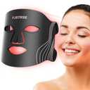 Led Face Mask Light Therapy, 4 Modes Portable Red Light Therapy for Face with Remote Control, Timing Function, Near-Infrared 850NM Red Light Therapy Mask at Home and Travel 240 LED Beads