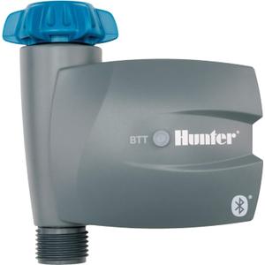 Hunter BTT Bluetooth Hose Timer, Smart Water Timer for Outdoor Faucet, App Controlled Irrigation for Lawn and Garden, Single-Zone Tap Time, Programmable, Battery Operated