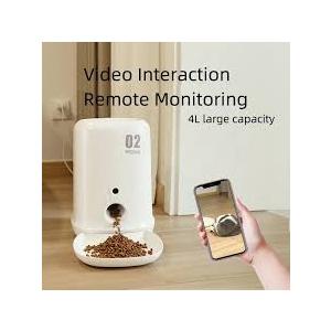 Automatic Cat Feeder, Smart Auto Pet Feeder with Stainless Steel Bowl, Timed Cat Food Dispenser with Portion Control