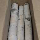 8 Pack Birch Logs for Fireplace Decor Crafts Versatile Unfinished Wood Gas Fireplace Logs: 2.3"-3.2" Dia. x 16.5" Long