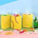 2 x 16 Pcs Softball Party Treat Bags,Softball Gift Bags,Softball Goodie Favor Treat Bags,Softball Treat Candy Bags with Handle,Softball Present Bags for Sport Softball Birthday Party Decorations Supplies