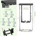 KEEGH Heavy Duty Under Desk PC Mount Adjustable Under Desk Computer Mount Supports Up to 90 lbs PC Mount with Secure Locking for Standing Desk, Black