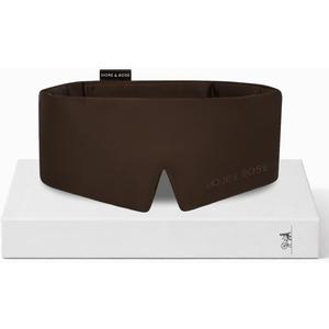 Dore & Rose Deep Sleep Mask for Women and Men - 23 Momme Mulberry Silk Eye Mask for Sleeping and Travel, 100% Blackout, Adjustable Strap, Cooling Soft Black Silk Eyemask Award-Winning Luxury