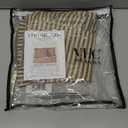 VHC Brands Sawyer Mill Charcoal Ticking Stripe Collection Farmhouse Style Pillow Cover Sham (Euro Sham 26x26)