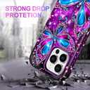 Casetego for iPhone 14 Pro Max Case,Compatible with MagSafe,[Military Grade Drop Test] Full Body Protection Slim Shockproof Rugged Marble Women Girls Case for iPhone 14 Pro Max 6.7 inch,All Purple