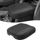 Center Console Cover for Chevy Silverado & GMC Sierra 1500 Accessories 2019-2026, Tahoe & Suburban & Yukon 2021-2026, Vinyl Car Armrest Protector, Floor Console Bucket Seat Only, Anti-Scratch, Black