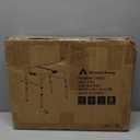 Small Folding Camping Table, 2ft Portable Picnic Table Aluminum 24" x 16" Folding Table, 3 Adjustable Heights Portable Lightweight Table Dining Table for RV, Picnic, Beach (Wood Grain)