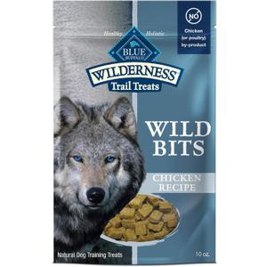 2 x Blue Buffalo Wilderness Wild Bits Chicken Soft & Chewy Dog Treats, 10 oz (EXP 12/02/26)
