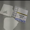 Fumete 50 Set Funeral Thank You Cards with Envelopes and Stickers Thank You Sympathy Cards with Meaningful Message Bereavement for Funeral Family Loved Ones Celebration of Life(Forget Me Not)