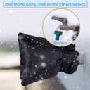 Outdoor Faucet Covers for Winter, Actgan 8.3"H x 6"W Thickened Outside Garden Faucet Socks for Freeze Protection, Reusable Insulated Faucet Covers, 2 Pack, Black