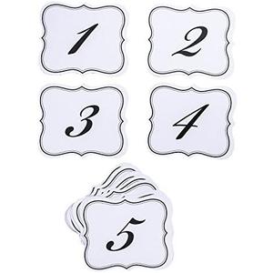 Super Z Outlet Numbers 1-25 Elegant Table Cards Wedding Reception Double Side Decorations