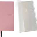 Undated Weekly Planner Notebook Pocket Organizer Appointment Book Journal Notebook A6 Week Plan Notepad (Pink with cover)