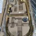 KOHLER 23765-2MB Tone Semi Professional Kitchen Sink Faucet, Pre-Rinse Kitchen Faucet, Commercial Faucet, Vibrant Brushed Moderne Brass