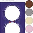 Door Stopper Wall Protector - Round Door Knob Wall Shield White Self Adhesive - Prevents Holes (2 inches, White)