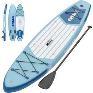 Inflatable Stand Up Paddle Board, 10'6"/11' Paddle Boards with Premium Accessories, Non-Slip EVA Deck, Ultra-Light Carry Bag Pump, SUP for Youth & Adults of All Skill Levels(10.6ft, Peacock Blue)