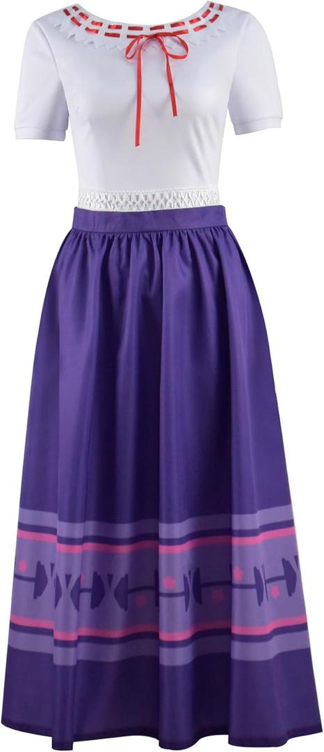 Adult Women Cosplay Dress Men Uniform Suit Full Set Halloween Costume (3X-Large, Luisa)