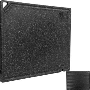 XYJ Authentic Since 1986, Cutting Boards for Kitchen, Meat, Vegetables, Plastic Chopping Board, Dishwasher Safe, Juice Groove, Non-Slip, Durable Cutting Board Kitchen Utensil Tool