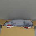 Homemate Heated Blanket Electric Throw - 50"x60" Heating Blanket Throw 1/2/4/6/8 Hours Auto-Off 10 Heat Level Over-Heat Protection Flannel Sherpa ETL Certification (01 - Light Grey)