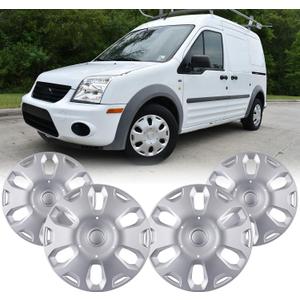 Hubcaps Set Replacement for 2010-2013 Ford Transit Connect, 15-inch