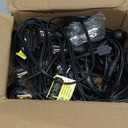 addlon LED Outdoor String Lights 48FT with Edison Vintage Shatterproof Bulbs and Commercial Grade Weatherproof Strand - ETL Listed Decorative Lights for Patio Garden (Black)
