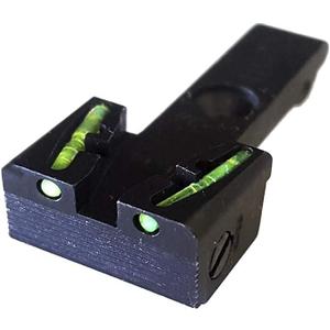 HIVIZ Adjustable Fiber Optic Rear Sight w/LightPipes for Ruger, Smith & Wesson and Glock