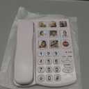 TelPal Big Button Phone with Speaker for Seniors, Corded Amplified Phone, Landline Phones with One Touch Memory for Old People, Easy to Read SOS Telephones