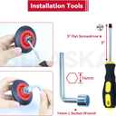 GELASKA 4392067 Dryer Repair Kit with WPW10314173 Dryer Drum Support Roller, W10837240 Dryer Idler Pulley and Bracket, 661570V Belt, WPW10359271, WPW10359272 Dryer Drum Support Roller Shaft