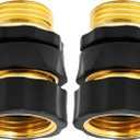 TAROSE Garden Hose Quick Connect Fittings No-Leak Water Hose Quick Connect Fittings Male and Female 3/4 Inch Garden Hose Fitting Quick Connector- 6 Set