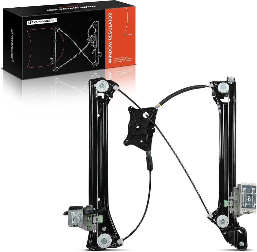 A-Premium Power Window Regulator Without Motor Front Driver Side Compatible with Audi A5 Quattro, S5, 2018-2024, Coupe Only, from 05/02/2018