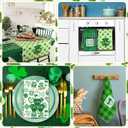 Patelai 6 Pcs St. Patrick's Day Kitchen Towels Clover Towel Shamrock Bathroom Hand Towels Dish Tea Towel St. Patrick's Day Gifts Decorations 18 x 28 Inches