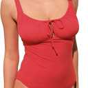 Women’s Tie Floral Sexy One-Piece Tankini Bathing Suits Slimming Swimsuit XL