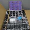 mwellewm 48 Pcs 8 oz Juice Bottles with Caps Leak-Proof Plastic Juice Containers Juicing Bottles with Lids Reusable Juicer Shot Storage for Drink Water Beverage Smoothies Iced Tea Coffee Milkshakes