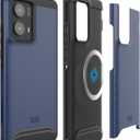 TUDIA Merge [Magsafe Compatible] Designed for Motorola Edge 2024 Case 5G - [Military Grade] Dual Layer Shockproof Slim Heavy Duty Phone Cases for Moto Edge 2024 - Indigo Blue