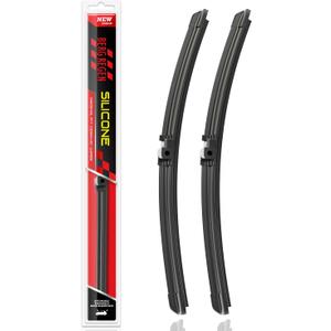 BERG REGEN 28"+28" Silicone Windshield Wiper Blades 2 Pack Replacement for Ford Escape 2019-2013/ Edge 2022-2015/ Focus 2018-2012/ Transit Connect 21-17 OEM Quality Automative Wiper Blades Pinch Tab