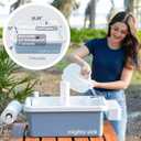 Mighty Sink Portable Sink: Patented Wash Station with Electronic Faucet | 2 Gallons | Easy Setup | Indoor & Outdoor Use | Ideal for Dishwashing, Camping Hygiene, Gardening, Pottery & More Freestanding