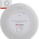 10-Year Sealed Battery 2-in-1 Smoke & Carbon Monoxide Detector Alarm | CO & Smoke Alarm Detector with LED Warning Light Indicators & V-0 Flame-Retardant Housing(1-Pack)