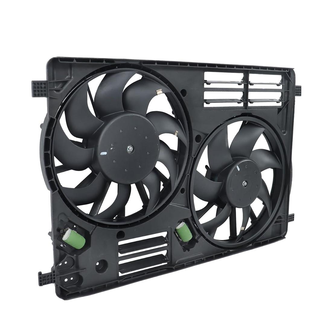 Radiator Cooling Fans Assembly Replacement for Lincoln MKC 2015-2016 Replacement for Ford Escape 2017-2019 FO3115215 621574 EJ7Z8C607H