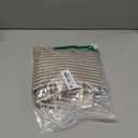 uxcell 100% Cotton Striped Hand Towels, Soft Absorbent Quick Drying Towel Sets for Home, Hotel, Gym, 14" x 32" 2 Pack Khaki