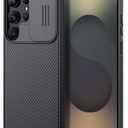 Nillkin Classic Series for Samsung Galaxy S25 Ultra Case with Camera Cover, Military Drop Protection & Thin Slim Fit & Lanyard Design & Non-Slip Protective Phone Case for Galaxy S25 Ultra 6.9", Black